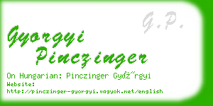 gyorgyi pinczinger business card